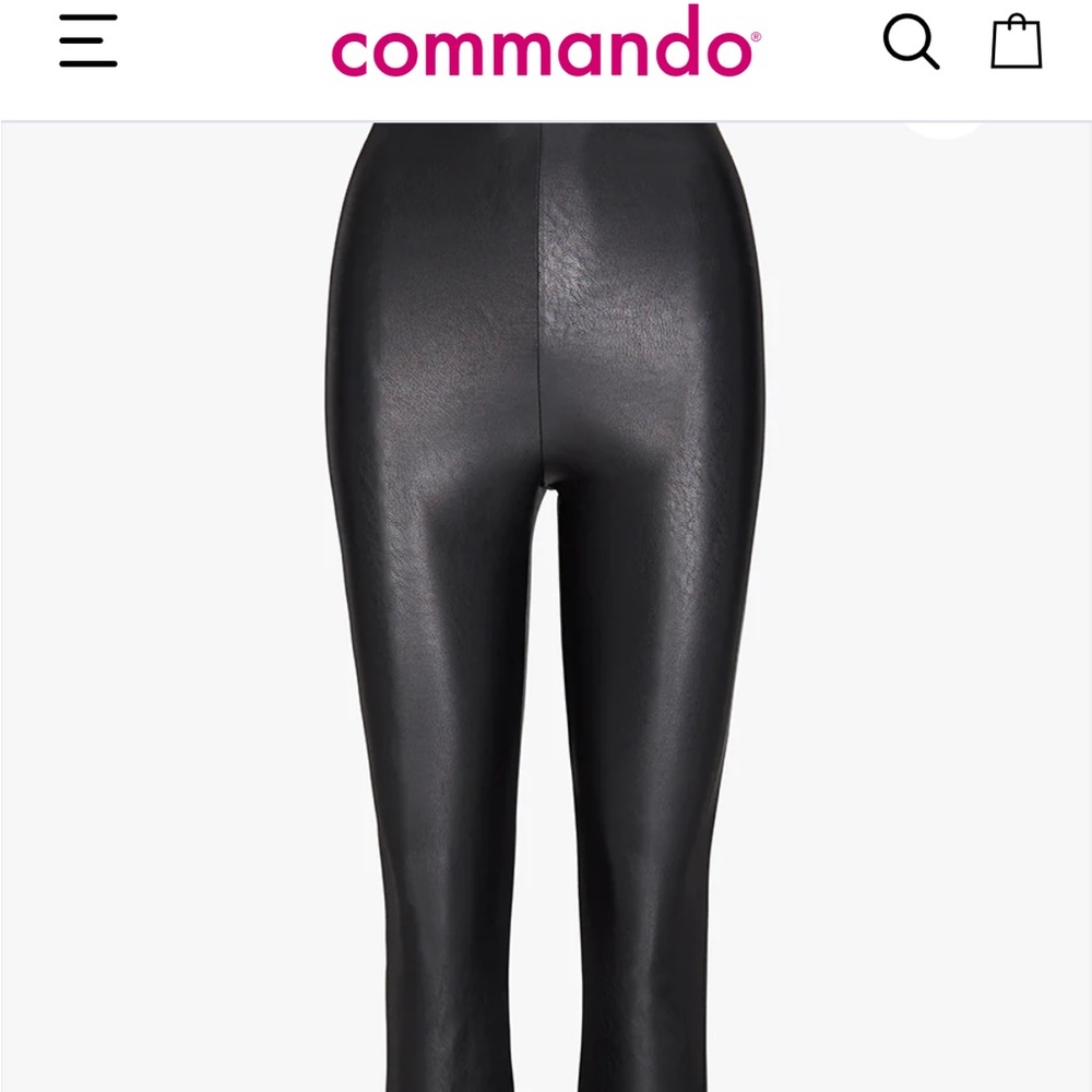 Commando Faux Leather Cropped Flare Everything must go!  Make offers!